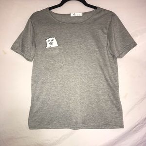 Me.kk naughty cat T-shirt